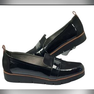 Dr. Scholl's Webster Wedge Loafers Black Womens Size 8.5
